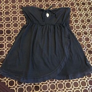 Abercrombie & Fitch Blue Navy Strapless Top